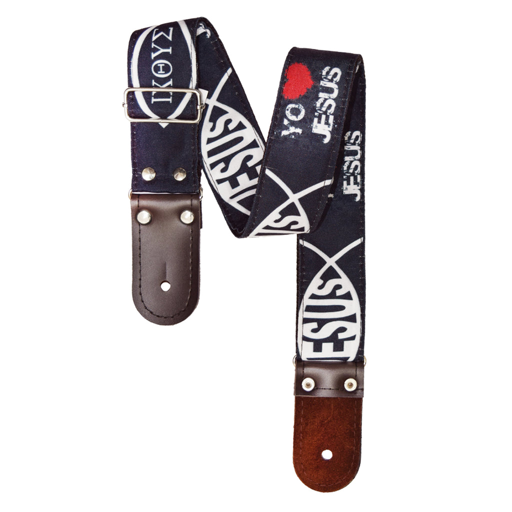 STRAP GUITARRA/BAJO - DISEÑO IMPRESO - STRAP CRISTIANO