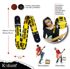STRAP GUITARRA/BAJO - DISEÑO IMPRESO - STRAP DANGER