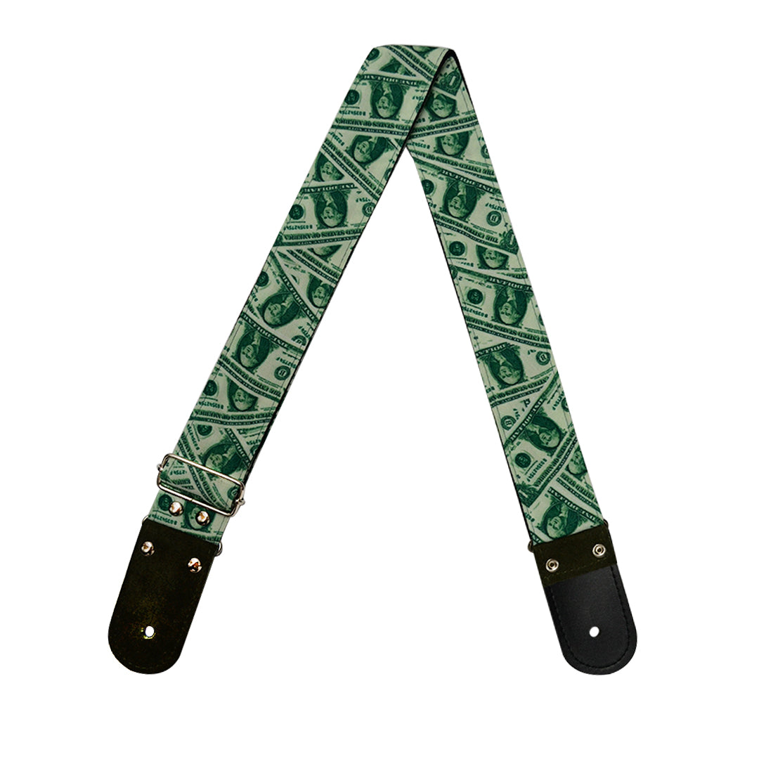 STRAP GUITARRA/BAJO - DISEÑO IMPRESO - STRAP DOLAR
