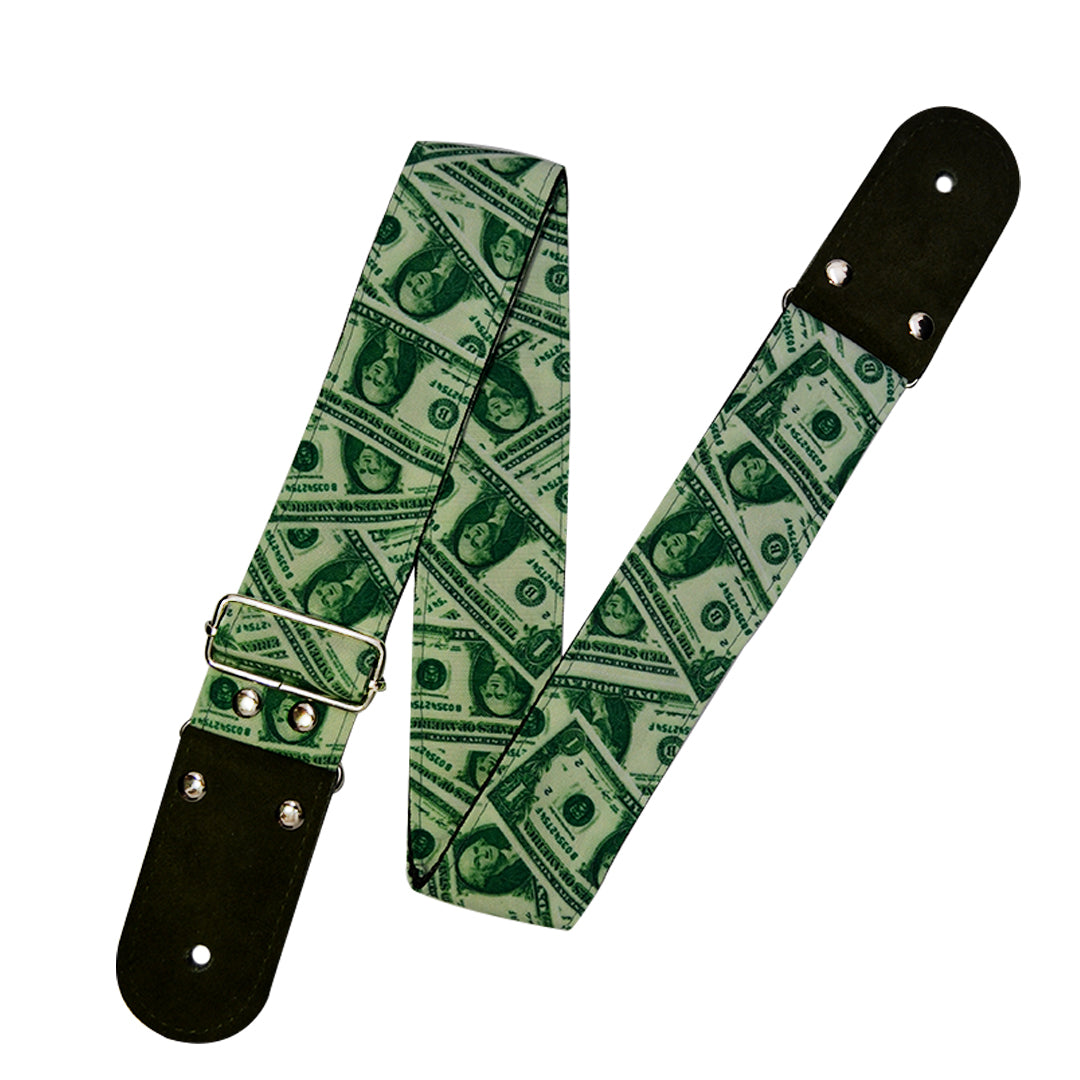 STRAP GUITARRA/BAJO - DISEÑO IMPRESO - STRAP DOLAR