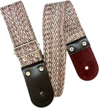 STRAP GUITARRA/BAJO - CINTA ESPINOZETA NATURAL CAFÉ