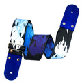 STRAP GUITARRA/BAJO - DISEÑO IMPRESO - STRAP FLAMAS AZUL