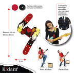 STRAP GUITARRA/BAJO - DISEÑO IMPRESO - STRAP FLAMAS ROJO