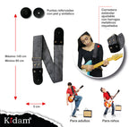 STRAP GUITARRA/BAJO - DISEÑO IMPRESO - STRAP GEOMETRICO RETRO