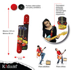 STRAP GUITARRA/BAJO - DISEÑO IMPRESO - STRAP GUITARRA MUSIK NEGRO