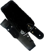STRAP GUITARRA/BAJO - HOMBRERA DE PELUCHE NEGRO ANCHO
