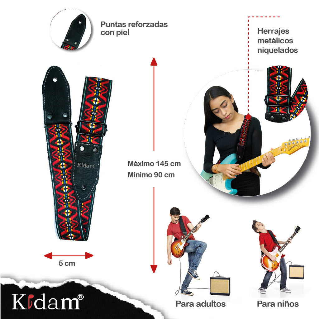 STRAP GUITARRA/BAJO - INDIA