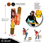 STRAP GUITARRA/BAJO - DISEÑO IMPRESO - STRAP INFIERNO