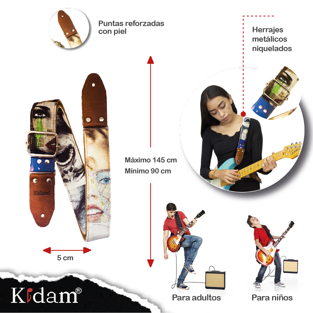 STRAP GUITARRA/BAJO - LA ANGUSTIA