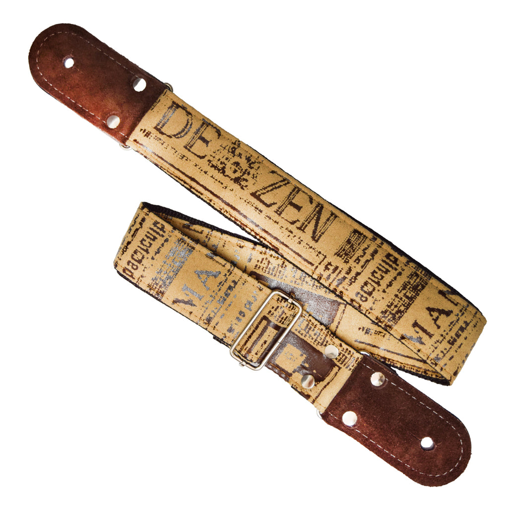 STRAP GUITARRA/BAJO - DISEÑO IMPRESO - STRAP LETRAS A MANO