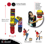 STRAP GUITARRA/BAJO - DISEÑO IMPRESO - STRAP MAYA