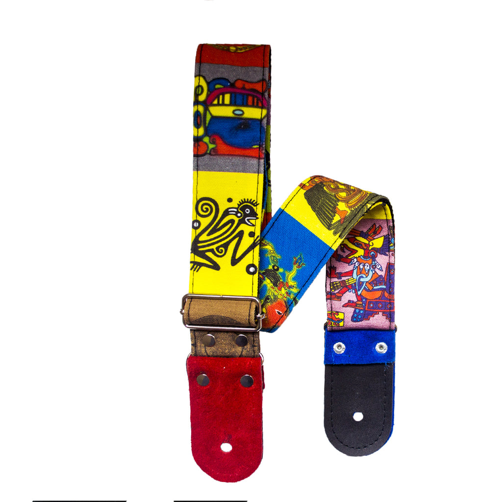 STRAP GUITARRA/BAJO - DISEÑO IMPRESO - STRAP MAYA