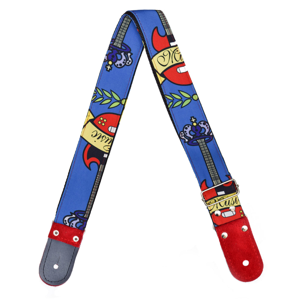 STRAP GUITARRA/BAJO - DISEÑO IMPRESO - STRAP GUITARRA MUSIK