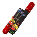 STRAP GUITARRA/BAJO - DISEÑO IMPRESO - STRAP GUITARRA MUSIK NEGRO