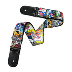 STRAP GUITARRA/BAJO - DISEÑO IMPRESO - STRAP NUEVA YORK COLLAGE