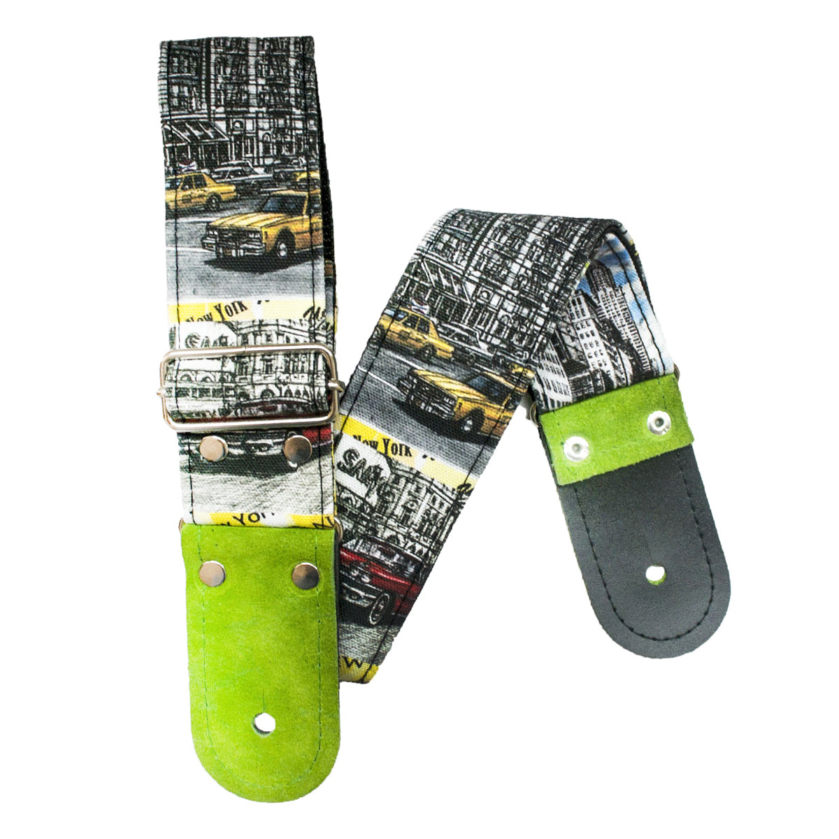STRAP GUITARRA/BAJO - DISEÑO IMPRESO - STRAP NUEVA YORK DIBUJO