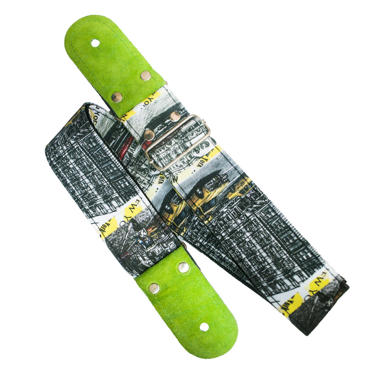 STRAP GUITARRA/BAJO - DISEÑO IMPRESO - STRAP NUEVA YORK DIBUJO
