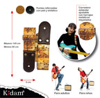 STRAP GUITARRA/BAJO - DISEÑO IMPRESO - STRAP PARTITURA RETRO