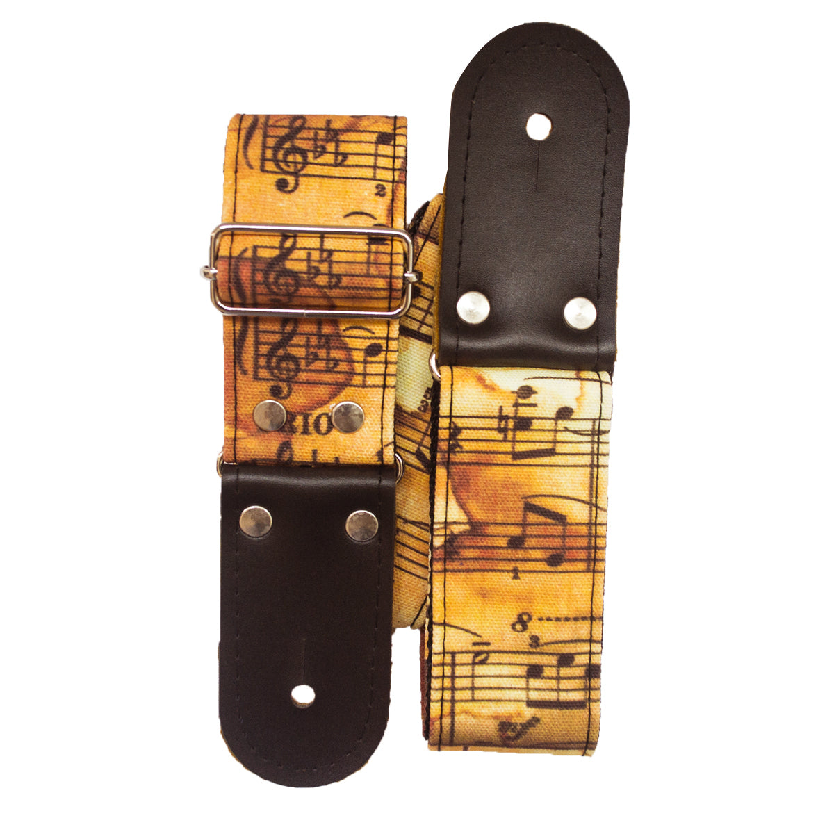 STRAP GUITARRA/BAJO - DISEÑO IMPRESO - STRAP PARTITURA RETRO