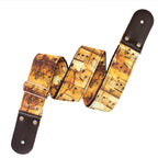 STRAP GUITARRA/BAJO - DISEÑO IMPRESO - STRAP PARTITURA RETRO