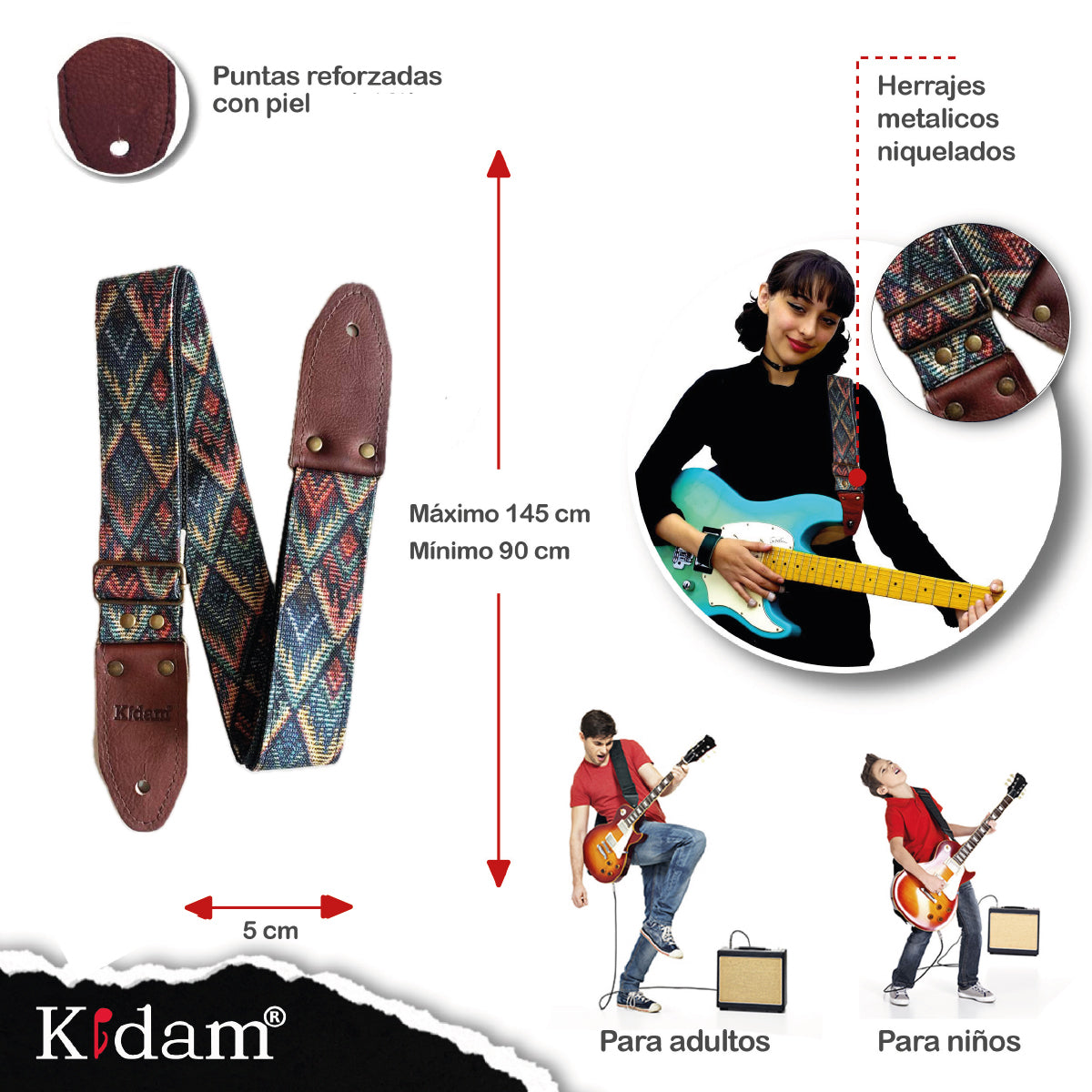 STRAP GUITARRA/BAJO - TAPESTRY