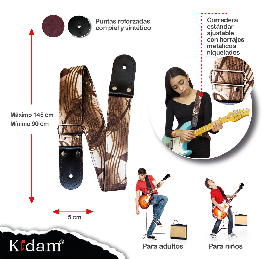 STRAP GUITARRA/BAJO - DISEÑO IMPRESO - STRAP VIOLIN