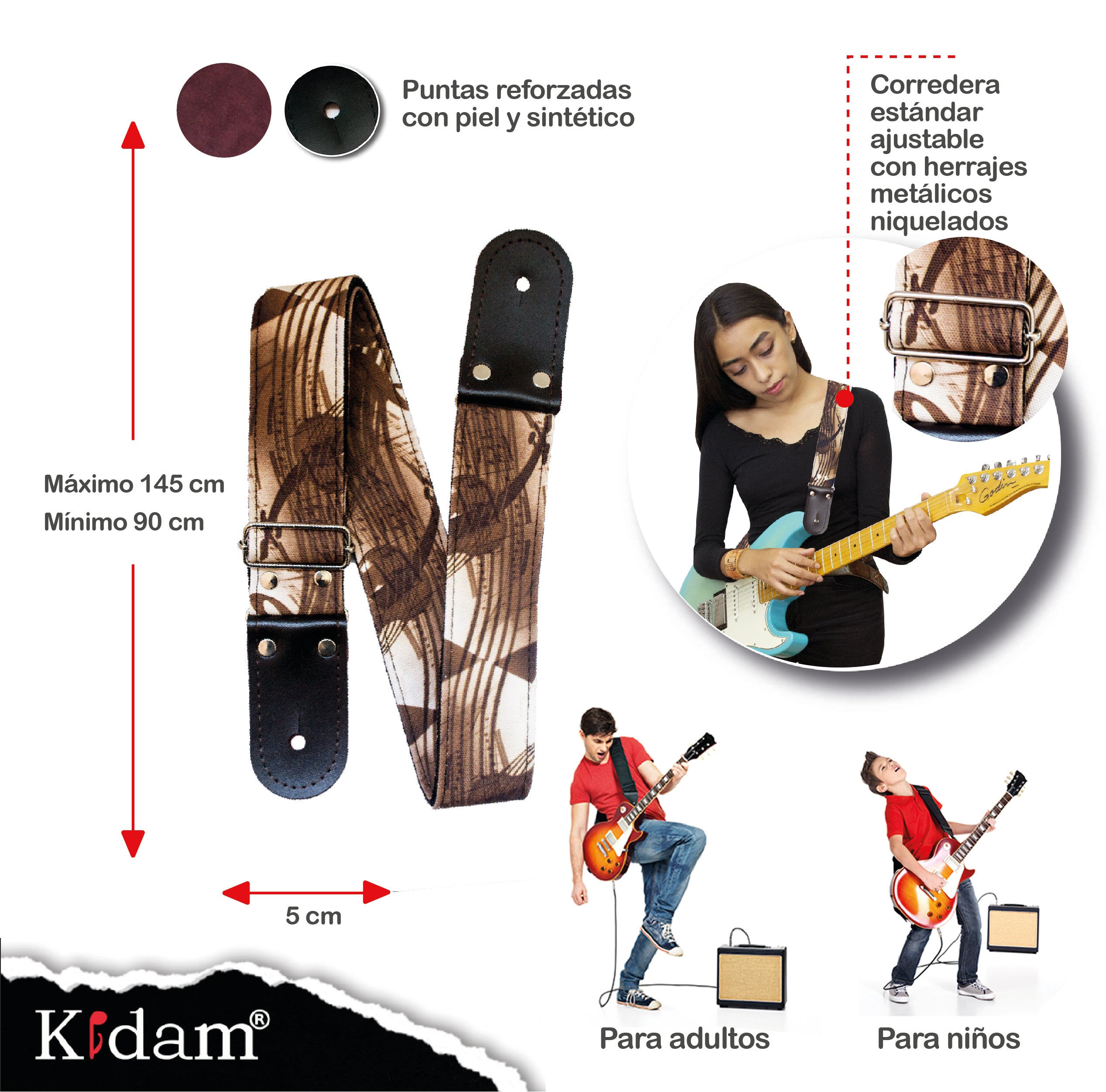 STRAP GUITARRA/BAJO - DISEÑO IMPRESO - STRAP VIOLIN