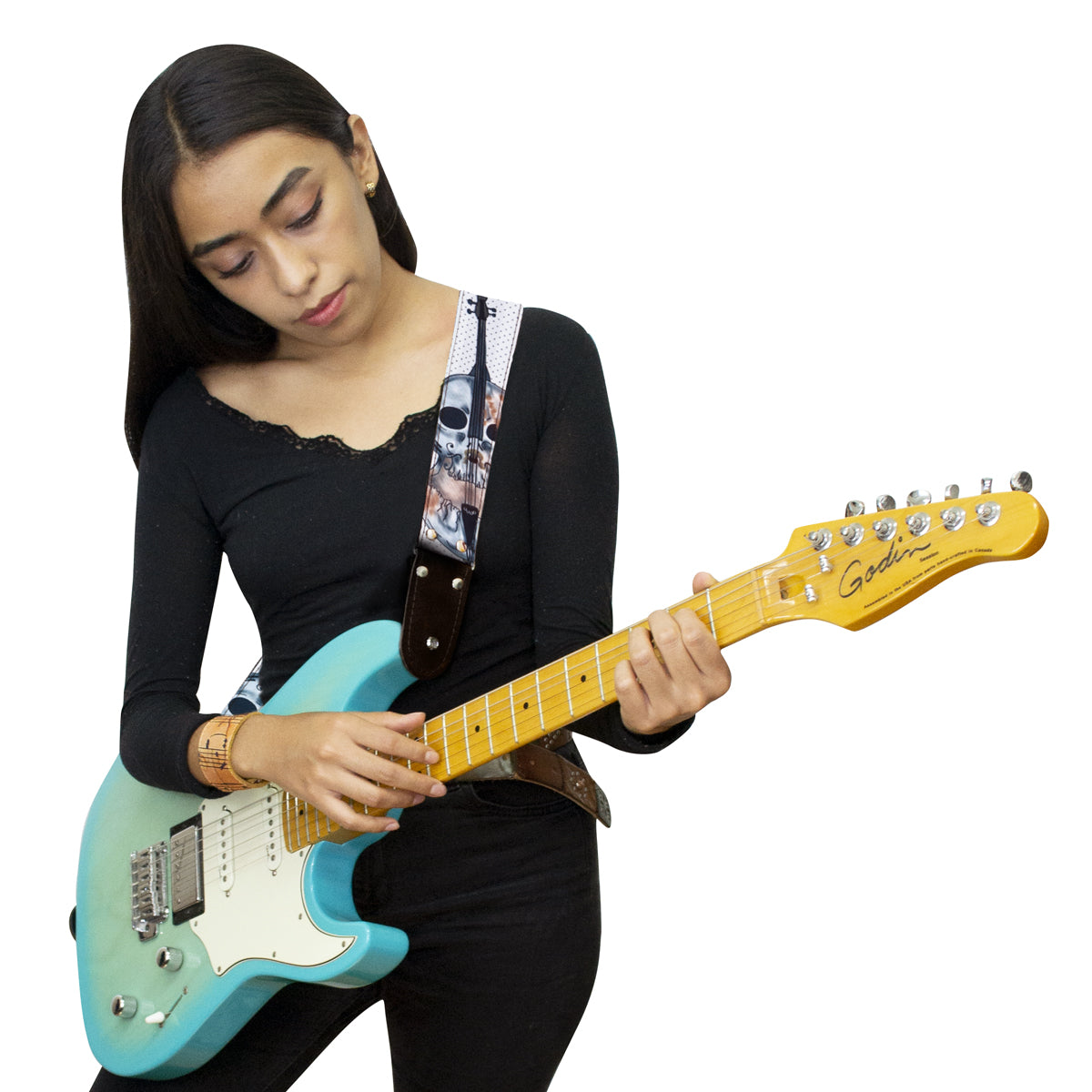 STRAP GUITARRA/BAJO - DISEÑO IMPRESO - STRAP VIOLIN MALO