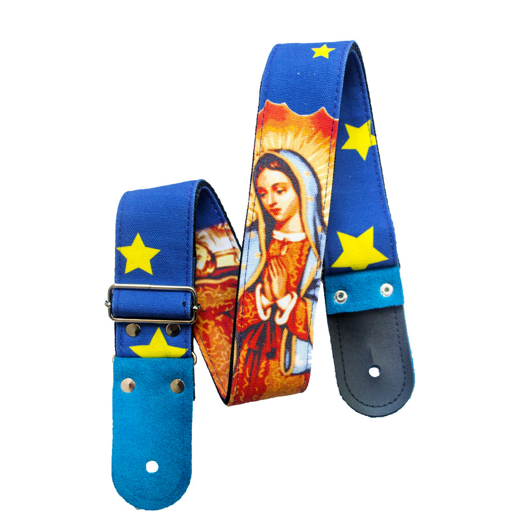 STRAP GUITARRA/BAJO - DISEÑO IMPRESO - STRAP VIRGEN