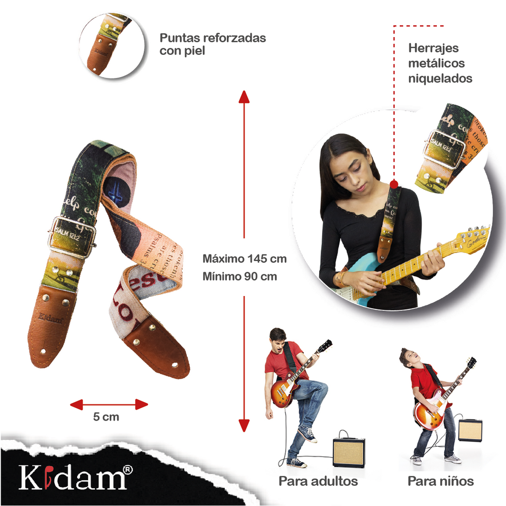 STRAP GUITARRA/BAJO - YUTE CRISTIANO