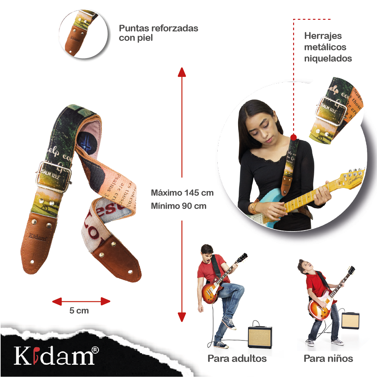 STRAP GUITARRA/BAJO - YUTE CRISTIANO