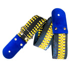 STRAP GUITARRA/BAJO - DISEÑO IMPRESO - STRAP ZIPPER AZUL