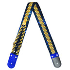 STRAP GUITARRA/BAJO - DISEÑO IMPRESO - STRAP ZIPPER AZUL