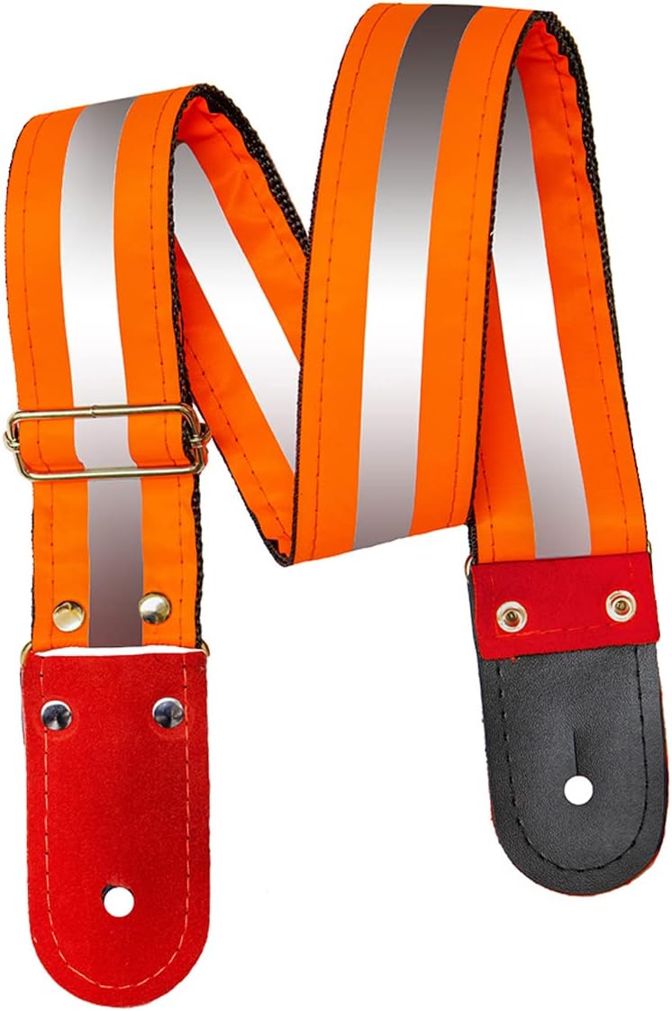 STRAP GUITARRA/BAJO - NEON NARANJA