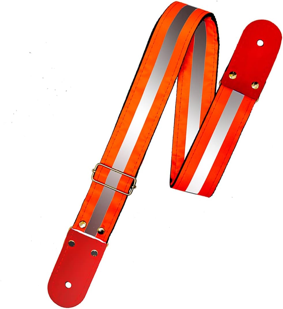 STRAP GUITARRA/BAJO - NEON NARANJA