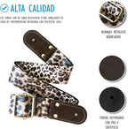 STRAP GUITARRA/BAJO - LEOPARDO