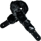 STRAP GUITARRA/BAJO - PELUCHE NEGRO