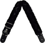 STRAP GUITARRA/BAJO - PELUCHE NEGRO