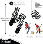 STRAP GUITARRA/BAJO - ZEBRA