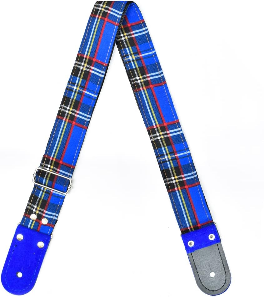 STRAP GUITARRA/BAJO - ESCOCES AZUL