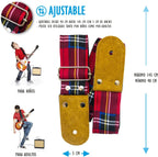 STRAP GUITARRA/BAJO - ESCOCES ROJO