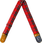 STRAP GUITARRA/BAJO - ESCOCES ROJO