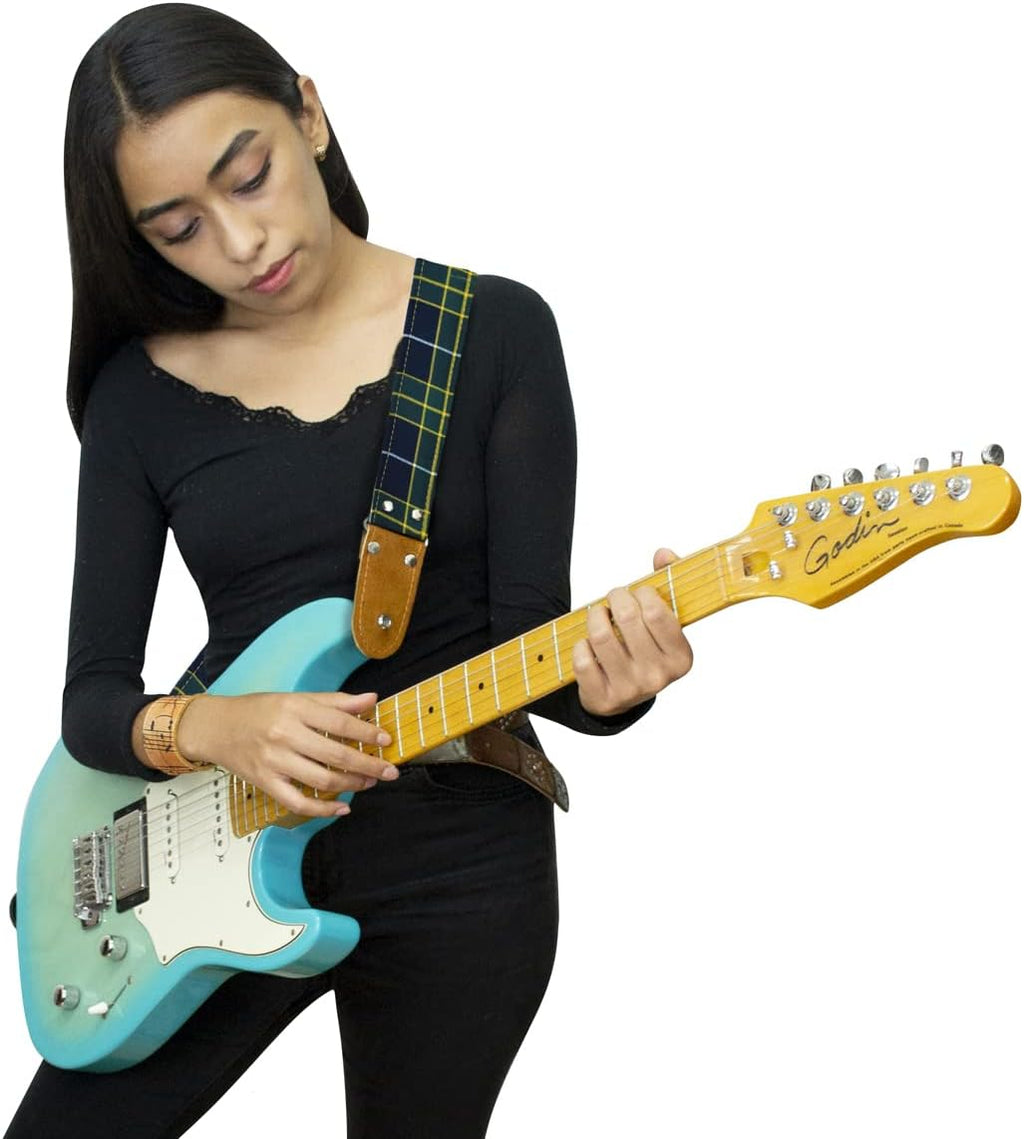 STRAP GUITARRA/BAJO - ESCOCES VERDE