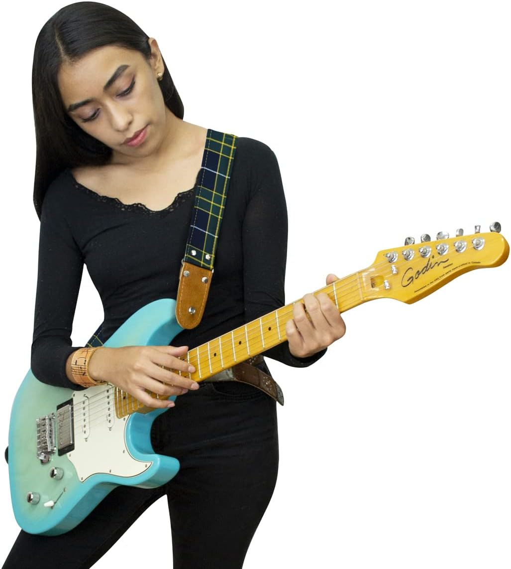 STRAP GUITARRA/BAJO - ESCOCES VERDE