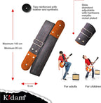 STRAP GUITARRA/BAJO - MEZCLILLA GRIS