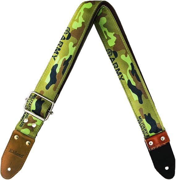 STRAP GUITARRA/BAJO - YUTE ARMY VERDE