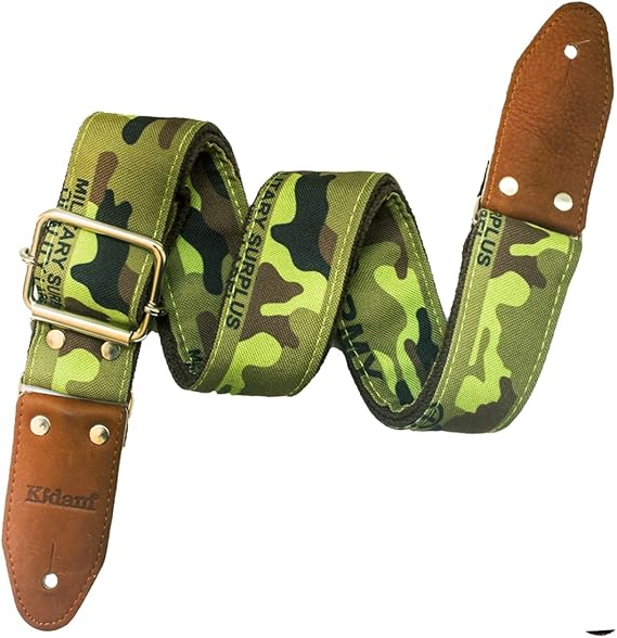 STRAP GUITARRA/BAJO - YUTE ARMY VERDE