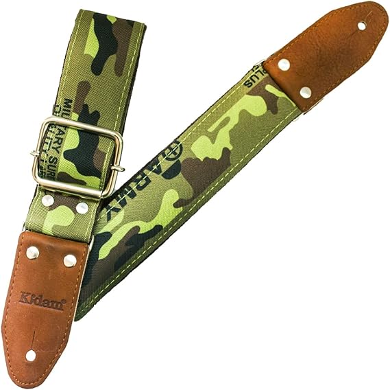 STRAP GUITARRA/BAJO - YUTE ARMY VERDE