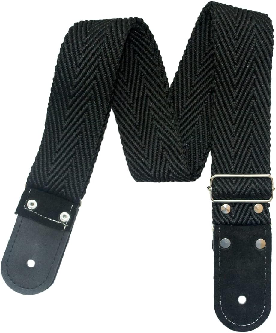 STRAP GUITARRA/BAJO - ESPINOZETA NEGRO
