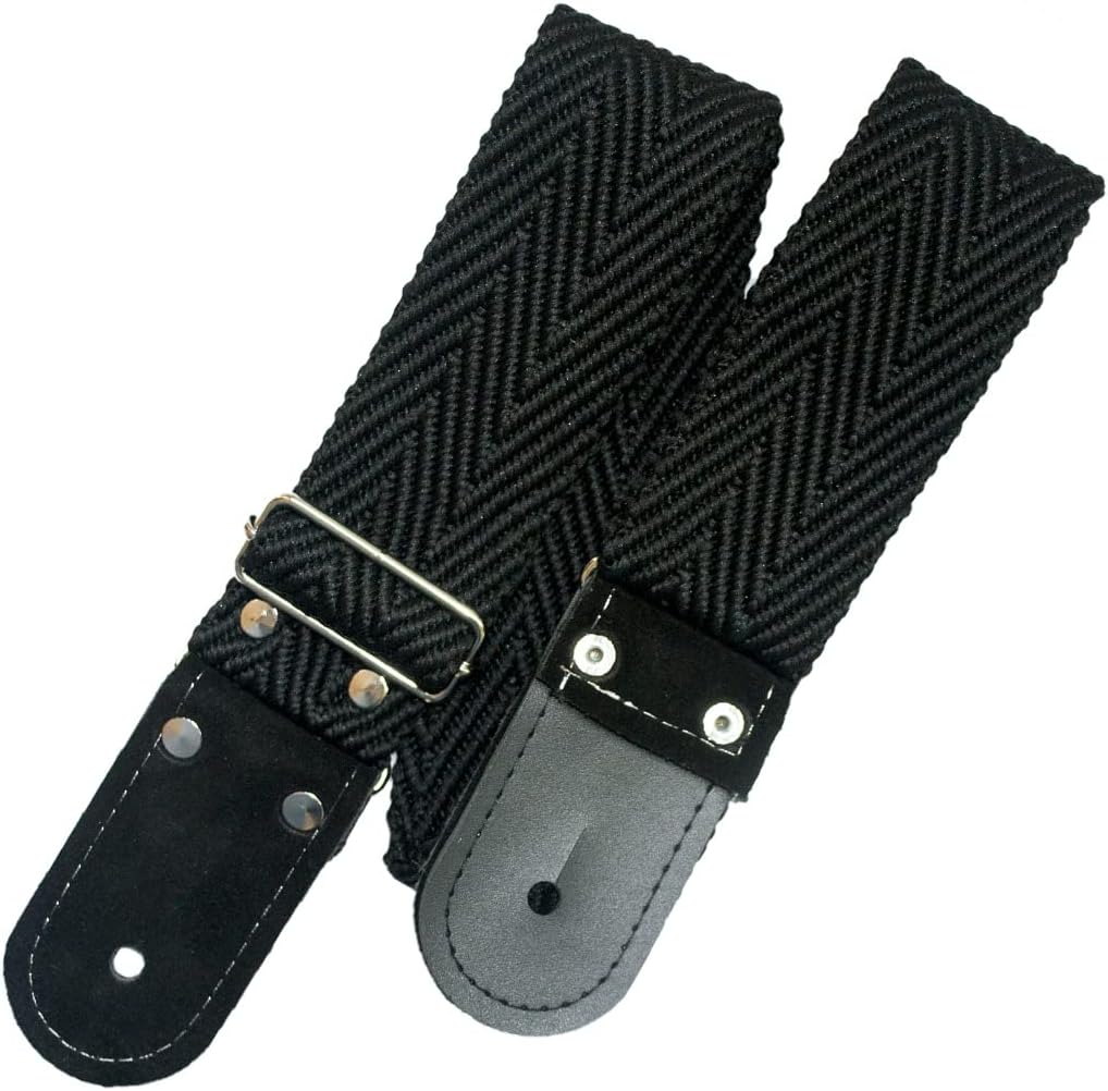 STRAP GUITARRA/BAJO - ESPINOZETA NEGRO